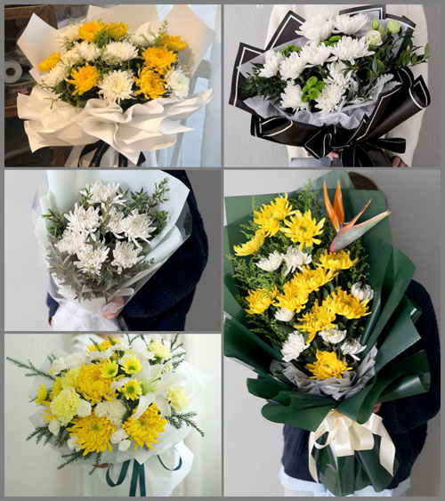 广东佛山市高明区荷城街道江湾社区白事花束代送